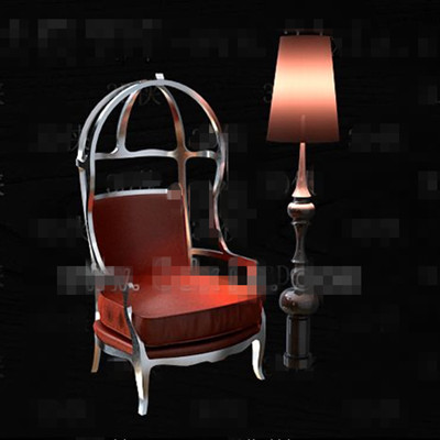 Red einzigartige Metall-Decken-Sofa