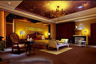 Goldene exquisite Luxus Zimmer