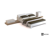 Modern und elegant Bett Kombination