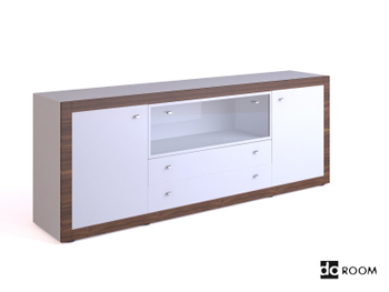 Weiß multifunktionale TV-Schrank