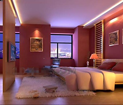 Romantische warm und rosa Zimmer