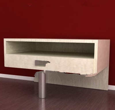 Einzigartige Metall Fuß Holzgehäuse
