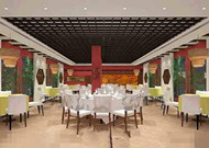 Chinesischen Stil Deko geräumiges Restaurant