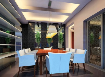 Moderne natrlichen Waldlandschaft Esszimmer