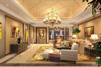 Luxus-goldenen Extravaganz Wohnzimmer