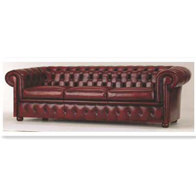 Die dunkelrote Rinde drei Sitze Sofa