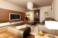 Moderne einfache und elegante Wohnzimmer