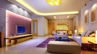 Elegante Fantasie warmen Wohnzimmer