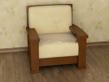 Hellbraun komfortable Einzel-Sofa