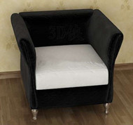 Schwarze und weiße Kissen Schlafsofa