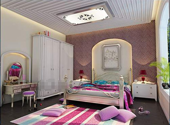 Moderne helle Farben kleines Schlafzimmer
