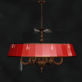 Red schönen Retro Metall Pendelleuchte