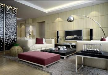 Kleine moderne minimalistische Wohnzimmer