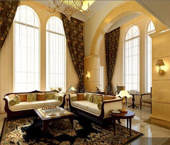 Luxuriöse goldenen gemtliches Wohnzimmer