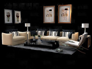 Modern und komfortabel Stoff Sofa Kombination