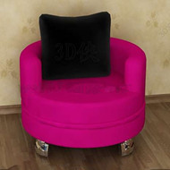Komfortable rote Rose runden Sofa
