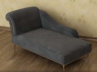 Grau einzigen bequemen Liege Sofa