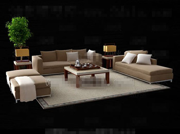 Einfache und elegante Sofa-Kombination