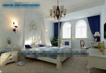 Schlafzimmer im mediterranen Stil