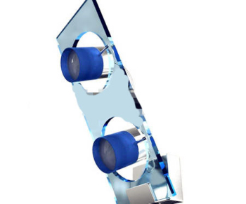 Traum aus blauem Glas Wandleuchte