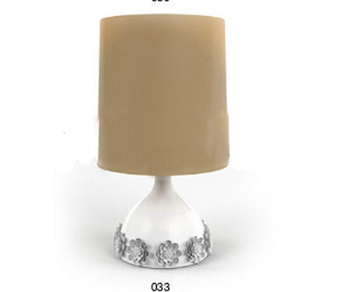 Silber Einlage Seite Blume Lampe