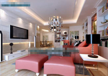 Entspannte rosa Sofa Wohnzimmer
