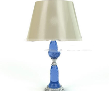 Blue Crystal Column Lampe