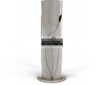 Schöne Pflanzen Mosaiken zylindrische Lampe