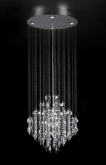 Moderne Kristall-Kronleuchter aus Glas