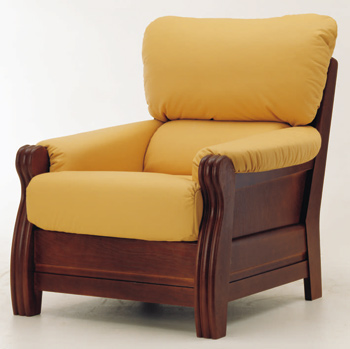 European-style einzigen gelben Sofa