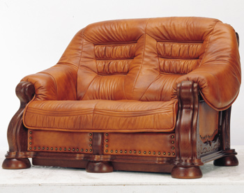 Moderne Doppelsitze braunen Sofa
