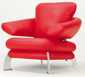 European-style moderne rote Schlafcouch