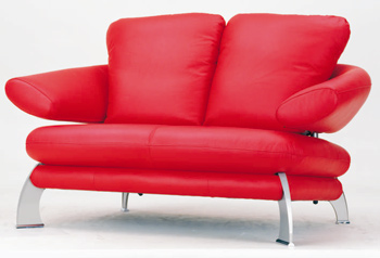 European-style modernen roten Doppeldecker Sitze Sofa
