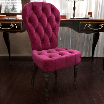 Klassische Velvet Fabric Lila Sessel