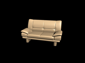 European-style Doppelsitze Sofa