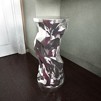 Silber abstract Anzeige von 3D-Modellen
