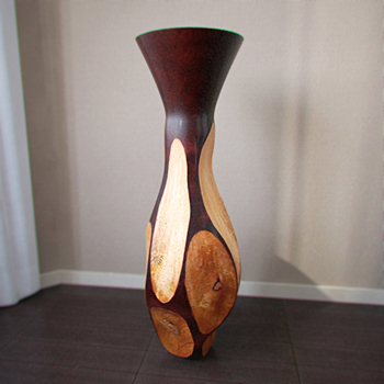 Innendekoration Holzvase