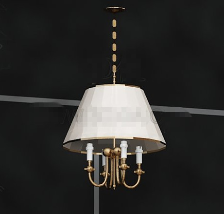 Weißen Farbton goldenen Kronleuchter