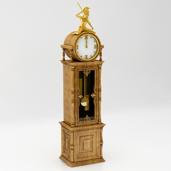 Europäische klassische Uhr 3D-Modell