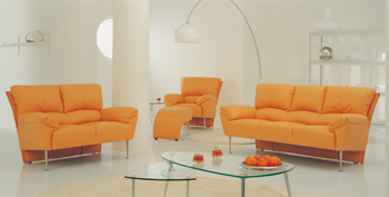 European-style orange Sofa Kombination