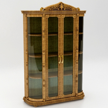 Continental transparent Vitrine 3D-Modell