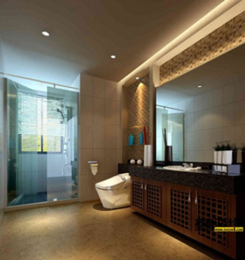 3D-Modell des europäischen Stil Badezimmer
