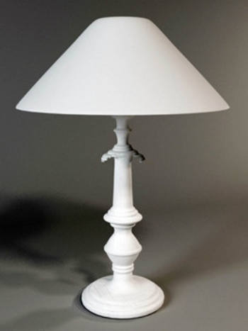 Weiß Tischlampe 3D-Modell