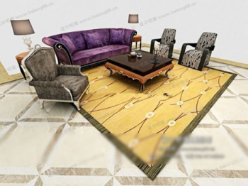 European-style Sitzgruppe 3D-Modelle
