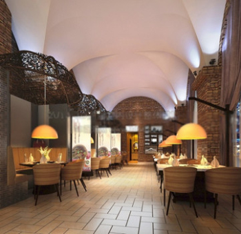 Cafe-Raum-Modell Design