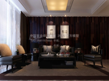 Chinesisch-Stil Wohnzimmer 3D-Modell