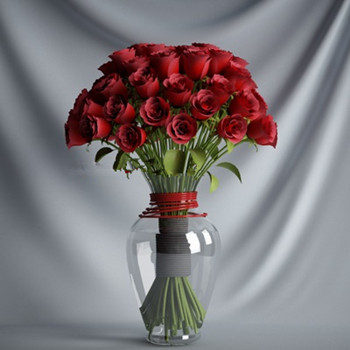 Red Rose 3D-Modell