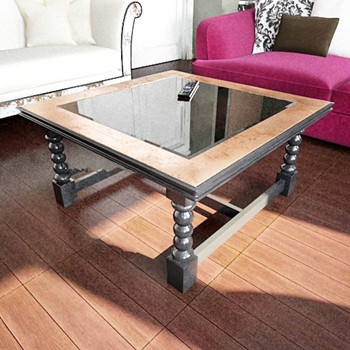 Einfache Couchtisch 3D-Modell