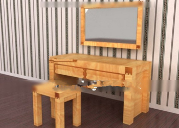 3D-Modell Holzkamm Taiwan