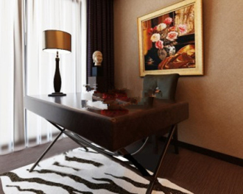 Elegante Schreibtisch 3D-Modell